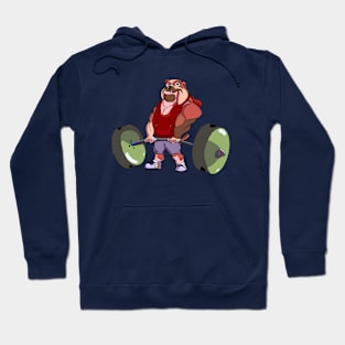 Bulldog bodybuilder Hoodie